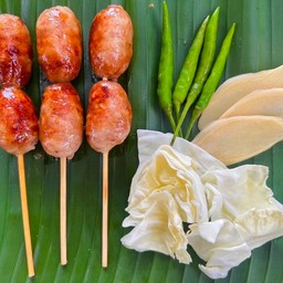 ชุดไส้กรอกอีสาน 3 ไม้(ไม่เปรี้ยว)