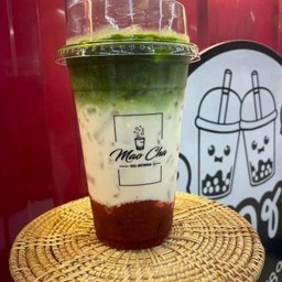 ชาเขียวนมสดสตรอเบอรี่