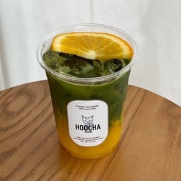 Sun rise - matcha orange #มัทฉะน้ำส้มสด