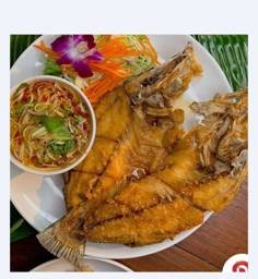 ปลากะพงทอดน้ำปลา