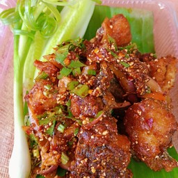 ลาบปลานิลทอดกรอบ