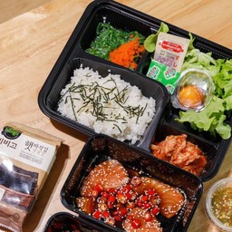 ชุดปลาแซลมอนดองเกาหลี