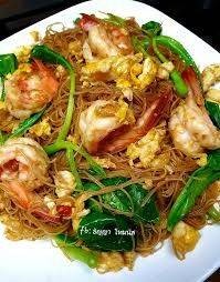 ผัดซีอิ๊วเส้นหมี่กุ้ง
