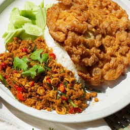 คั่วกลิ้งหมูสับไข่ฟู