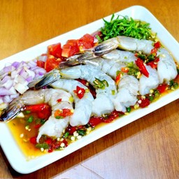 ยำแซ่บกุ้งสด