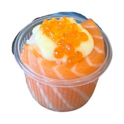 แซลมอนสเชดท๊อปไข่ปลา