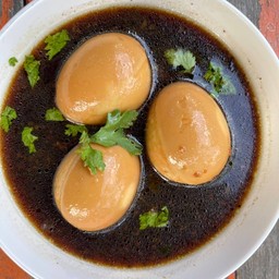 ไข่พะโล้เป็นกับ (ไข่ล้วน 3ฟอง)