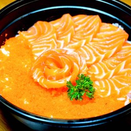 ข้าวแซลมอน-ไข่กุ้ง