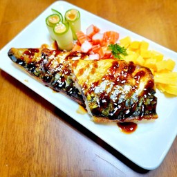 สเต็กปลาซาบะย่าง