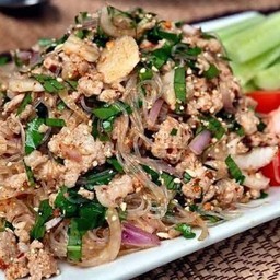 ลาบวุ้นเส้นหมูสับ