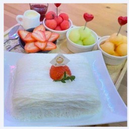 Full Option บิงซู สายไหม เครื่องล้น ผลไม้ฟรี 2 อย่าง