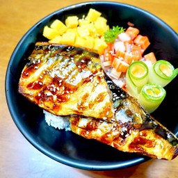 ข้าวปลาซาบะย่าง