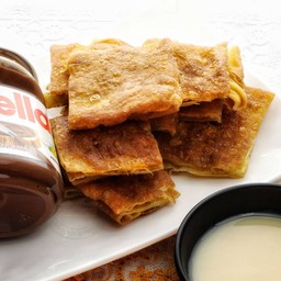 โรตีไข่นูเทลล่า Egg+Nutella