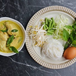 ครัวมีแต้ม ขนมจีนแกงเขียวหวานไก่/ข้าวน้ำพริกปลาทู/ข้าวไข่เจียวหมูสับ
