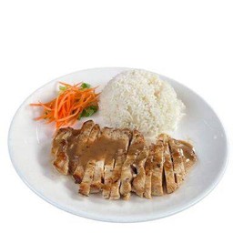 ข้าวไก่ย่างพริกไทยดำ