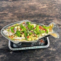 ปลากระพงนึ่งมะนาว