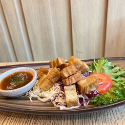 Vegan Crispy Soy Pork with Thai Spicy Sauce