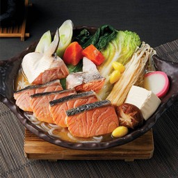 หม้อร้อนแซลมอนซุปมิโสะ