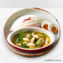 ข้าวแกงเขียวหวานไก่