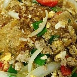 ผัดวุ้นเส้นหมูไข่