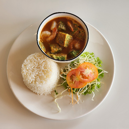 เซ็ตข้าว แกงส้มชะอมกุ้ง