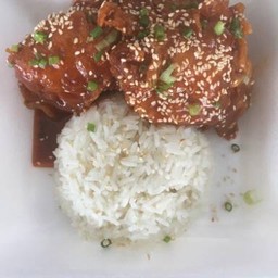 ไก่ทอดโคชูจัง+ข้าว