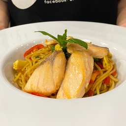 DL สปาเก็ตตี้ขี้เมาแซลมอน