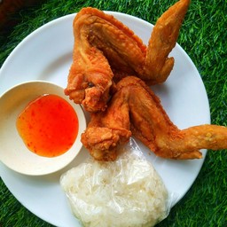 [อร่อยซ่ากับโค้ก] ชุดปีกข้าวเหนียว +  โค้ก ออริจินัล (ขวด)