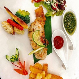 สเต็กปลากระพง-Seabass Steak
