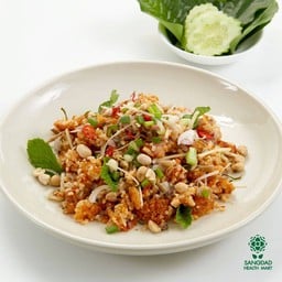 ข้าวทอดแหนมคลุก