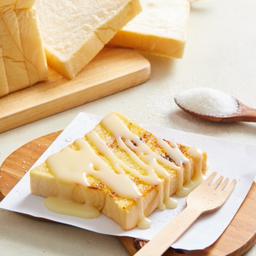 ปังแผ่นปิ้งเนย+นม+น้ำตาล (ได้2แผ่นค่ะ)