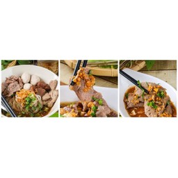 เซท 3 แซ่บ เตี๋ยวเรือ + ตับหวาน + หมูนุ่ม