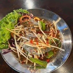ตำกุ้งสด