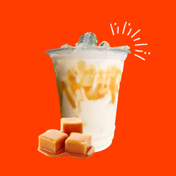 นมสดคาราเมลเย็น