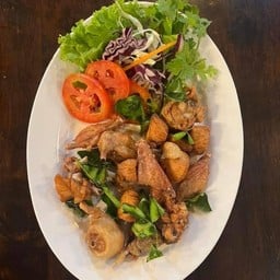 ไก่บ้านทอดเกลือ