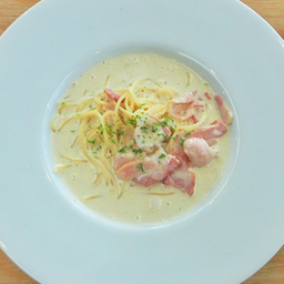 DL สปาเก็ตตี้ซอสครีมเบคอน