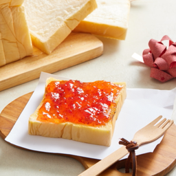 ปังแผ่นปิ้งเนย-สตอเบอรี่ (ได้2แผ่นค่ะ)