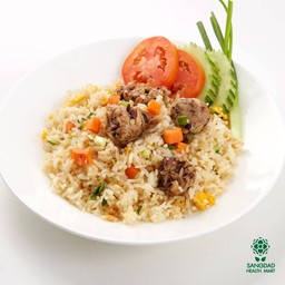 ข้าวผัดแหนมเห็ด