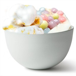 บัวลอยไอศกรีมไข่แข็ง