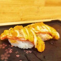 ข้าวปั้นปูอัดเบิร์นชีส (1ชิ้น)