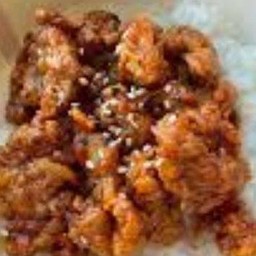 ข้าวไก่ทอดซอสเกาหลี