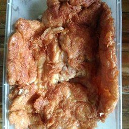 ไข่เจียวหมูสับราดข้าว