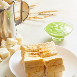 ขนมปังปิ้ง จิ้มสังขยา