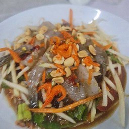 ตำกุ้งสด