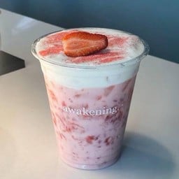 นมสตรอว์เบอร์รี่(ไม่ทอปปิ้ง)