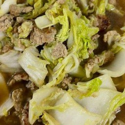 ผัดผักกาดขาว (เป็นกับข้าว)