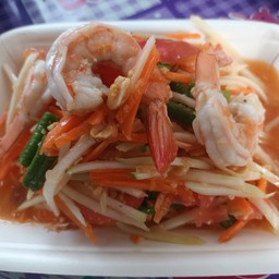 ตำไทยกุ้งสุก
