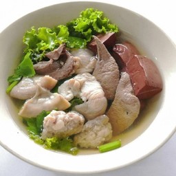 (โปรเด็ด 1) ต้มเลือดหมู+ข้าวสวย+ก๋วยจั๊บน้ำใส