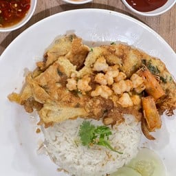 ข้าวไข่เจียวกุ้งสับ