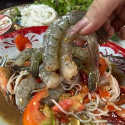 ตำซั่วกุ้งสดพิเศษกุ้งรสจัดๆๆ